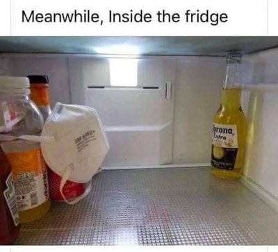 inside the fridge